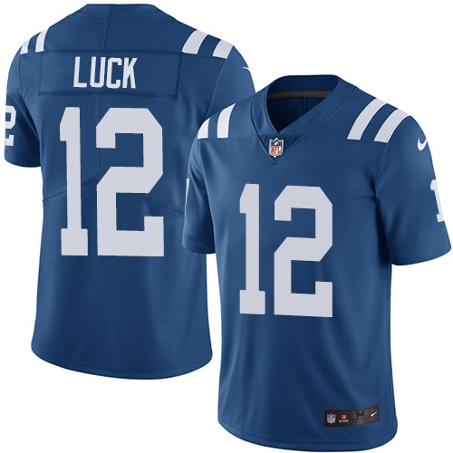 Indianapolis Colts #12 Limited Andrew Luck Royal Blue Nike NFL Home Men JerseyVapor Untouchable jerseys->indianapolis colts->NFL Jersey